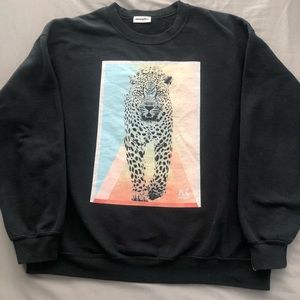 Akomplice Wild Leopard Crewneck Sweatshirt Nature